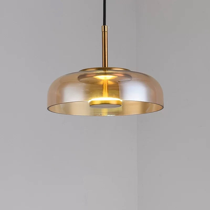 Classic Nordic 1-Light Glass Pendant Lamp – LED Hanging Lighting