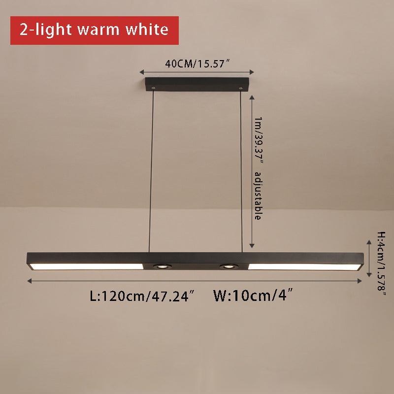 Linear LED Flush Mount Ceiling Light - Modern Black Slim Profile Spotlight Fixture