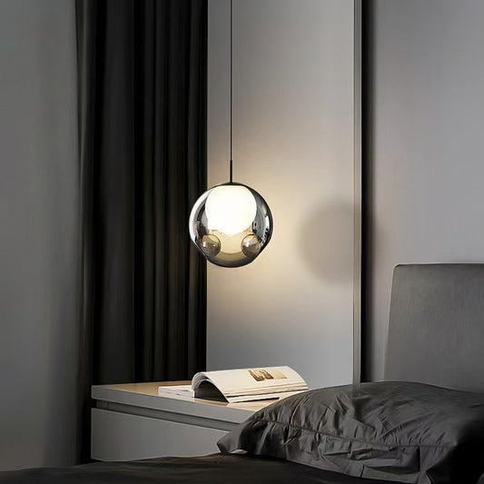 Exquisite 6.3 - inch Glass Bubble Single - Light Pendant Lamp for Stunning Lighting Ambiance
