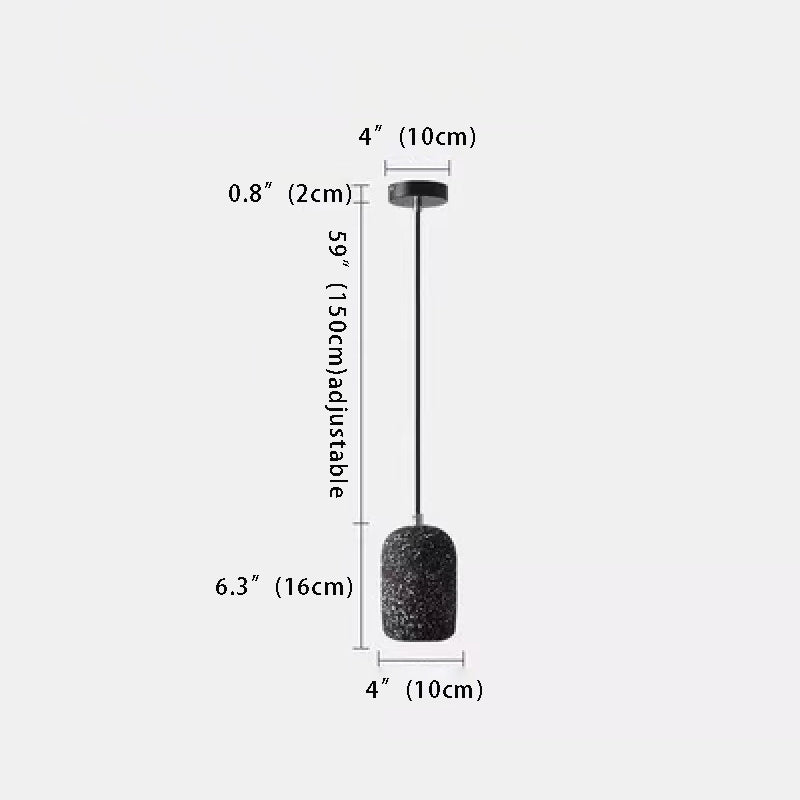 Nordic Cement Cylinder Pendant Light ,LED Hanging Lamp for Kitchen Island & Dining Room