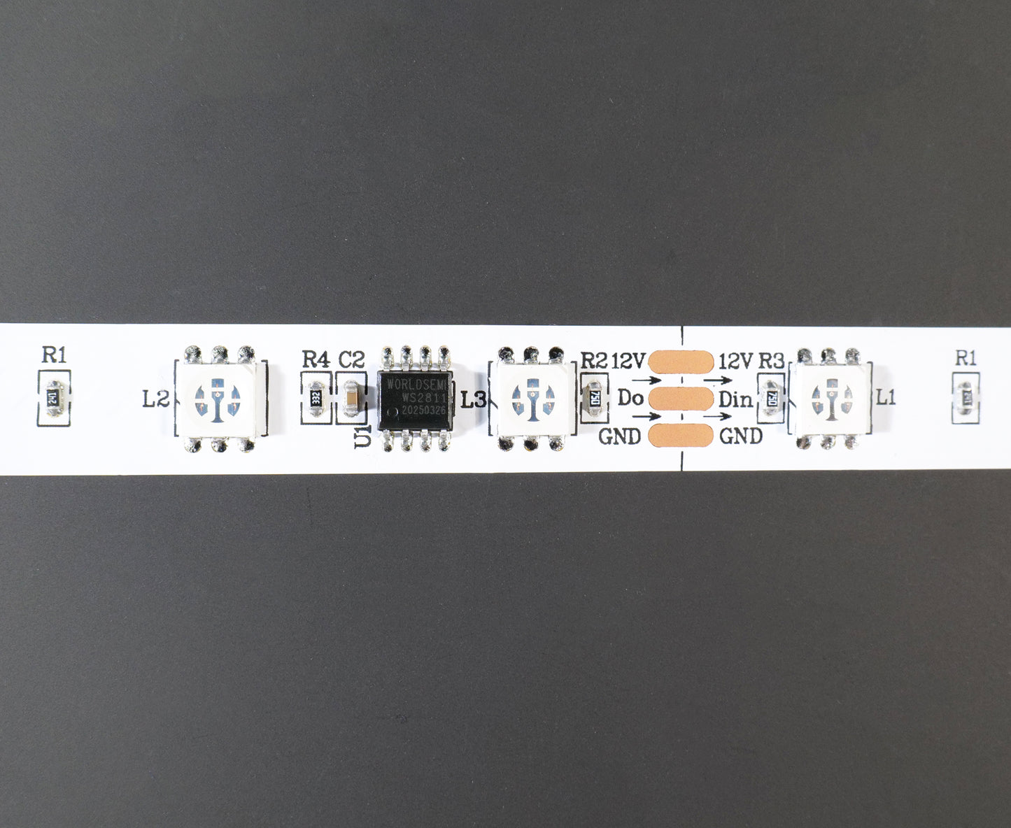 WS2811 RGB IC LED Strip - 30-96 LEDs/M Flexible DC 12V with Dynamic Chasing Effects & Ultra Bright Technology for DIY Projects & Home Decor