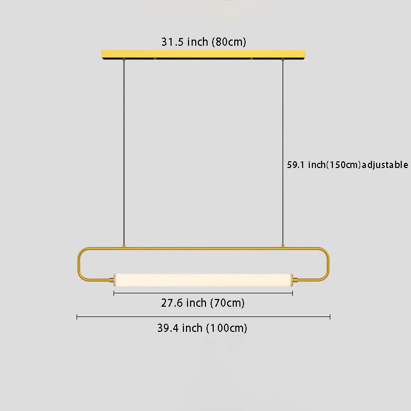 Minimalist Black/Gold LED Bar Pendant: Contemporary Style for Bars, Kitchens & Dining