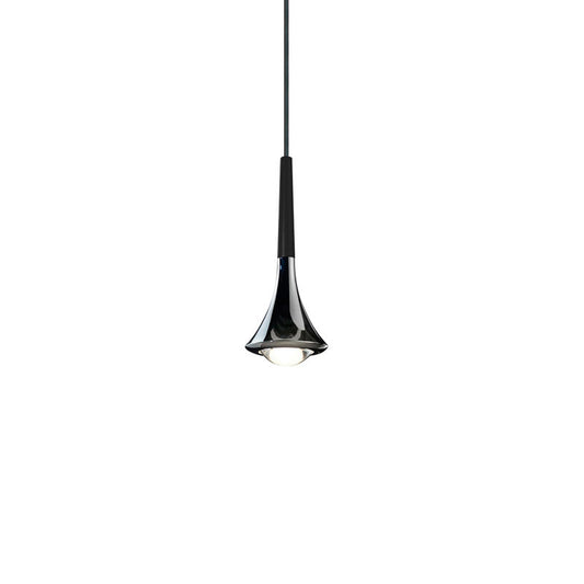 Water Drop Metal LED Nordic Staircase Pendant Light - 1-Light