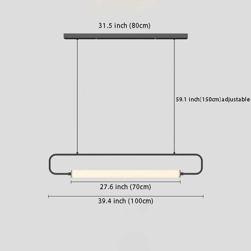 Minimalist Black/Gold LED Bar Pendant: Contemporary Style for Bars, Kitchens & Dining