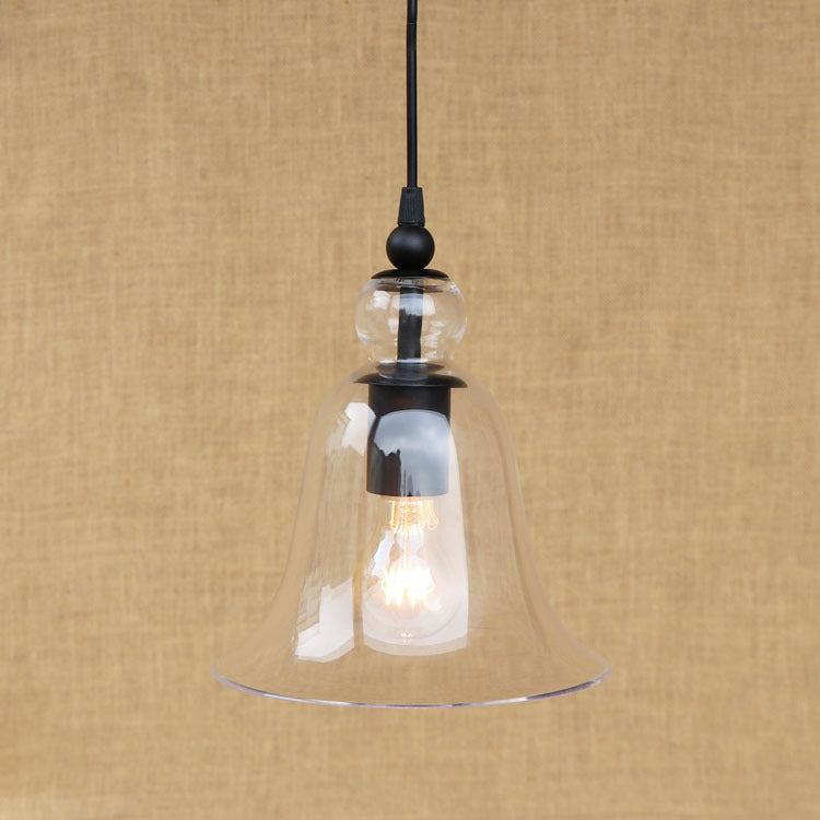 Iron and Glass Vintage Pendant Light – Chimes-Inspired Style