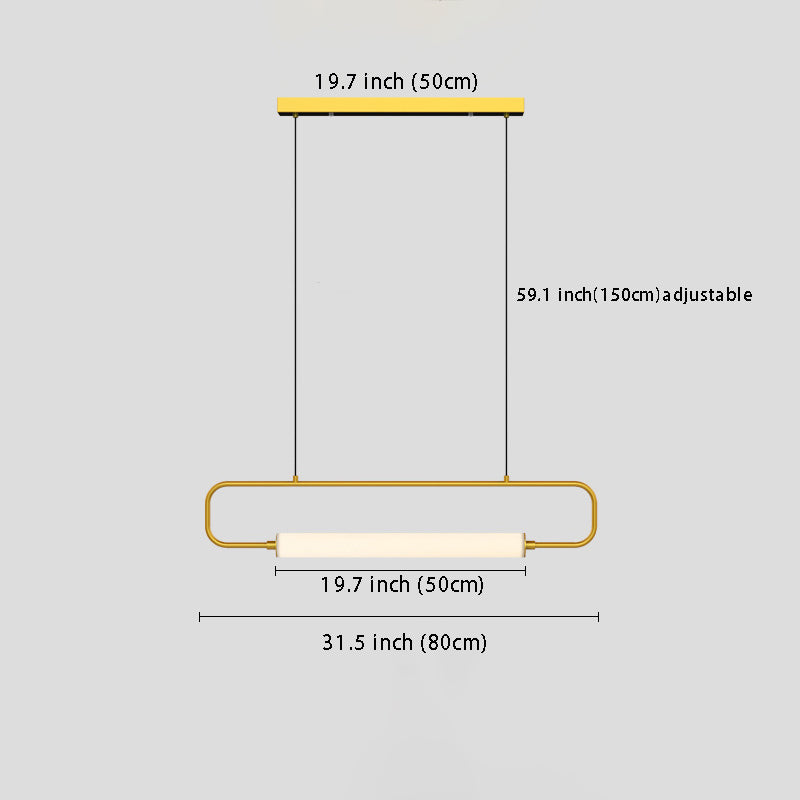 Minimalist Black/Gold LED Bar Pendant: Contemporary Style for Bars, Kitchens & Dining